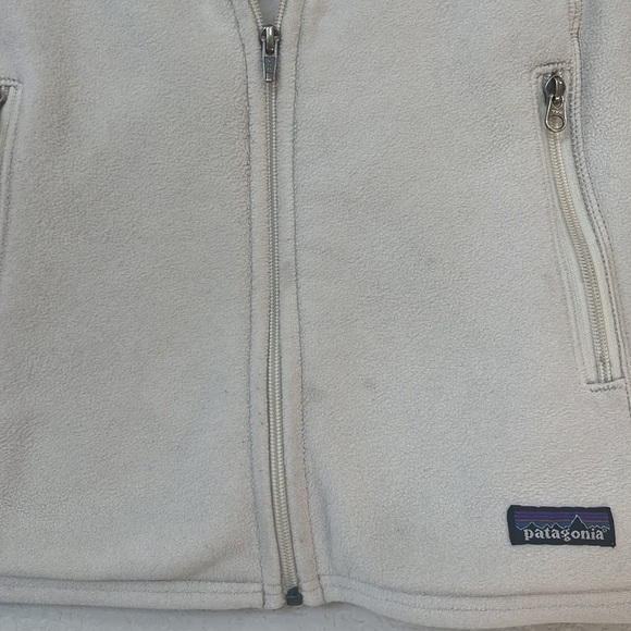 Patagonia Synchilla Fleece Vest Cream size Small - Picture 3 of 9